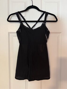 UGC Athleta Black and White Striped Active Top